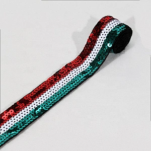 Fashion Embroidery Sequin Ribbon Lace Decorative Trim Tape