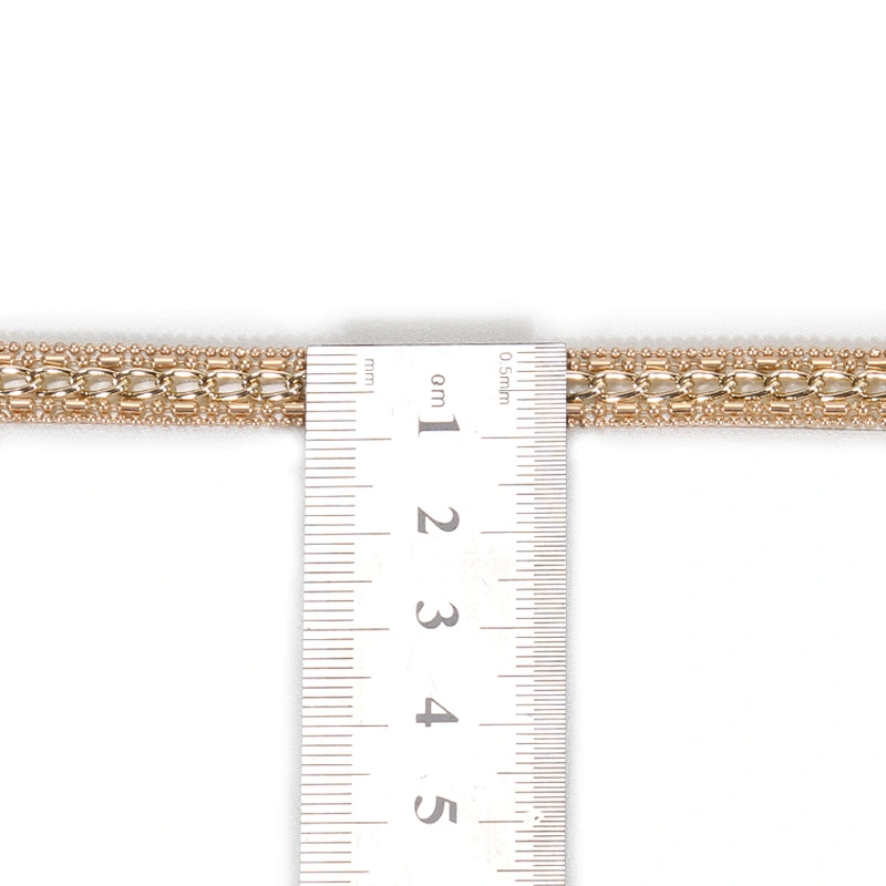 Wholesale Gold Hotfix Transfer Accessories Chain Beads Trim