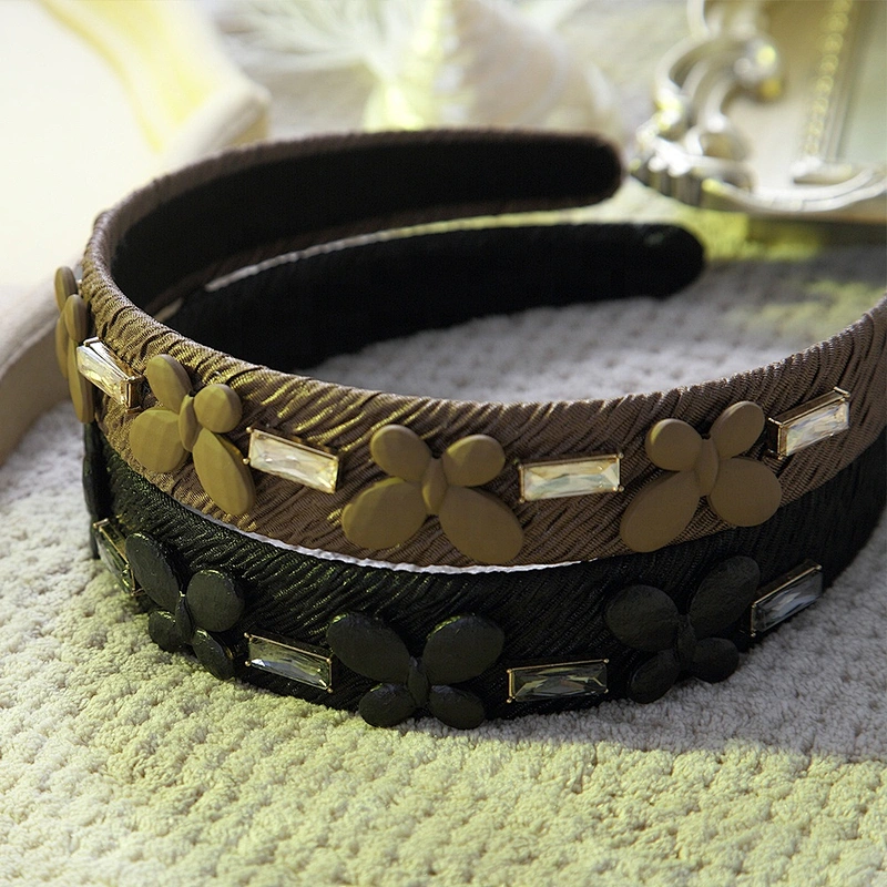 Manufacturers direct retro butterfly European and American style fashion headbands 2020 designer headbands fur headband