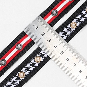 Hot sell gold Copper eyelet lace tape trim