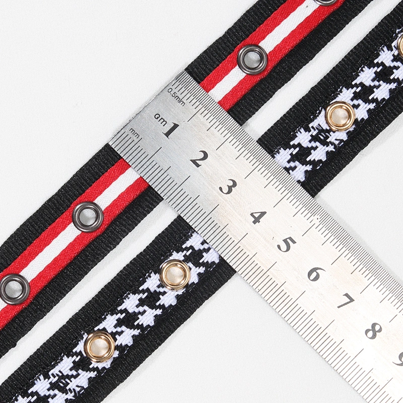Hot sell gold Copper eyelet lace tape trim