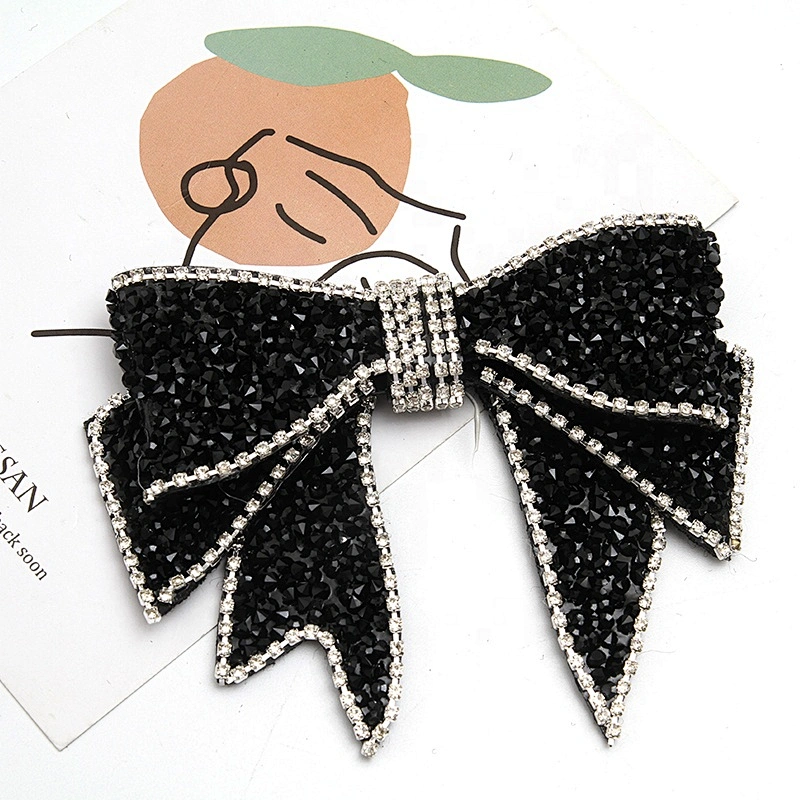 Christmas Cherry Flower Decorative Sew on Rhinestone Beaded Patches Wholesale patches for clothing