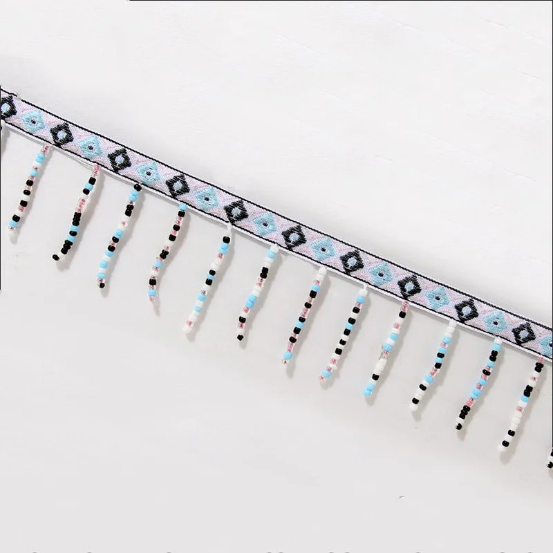 European style beaded fringe trim for curtain