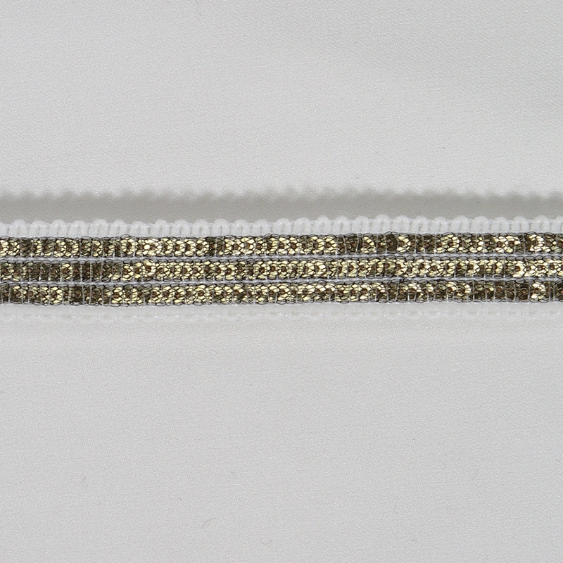 New arrival sequin lace trim ribbon for garment