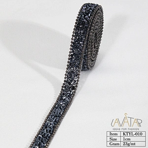 Kavatar Newest Wholesale Crystal Rhinestone Chain Trim For shoes Accessories