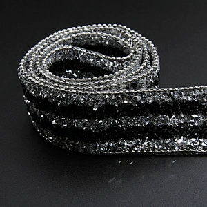 Kavatar Wholesale Theme Rhinestone 2019 Heat Transfer Designs Hot Fix Rhinestone Trim Iron on Trims