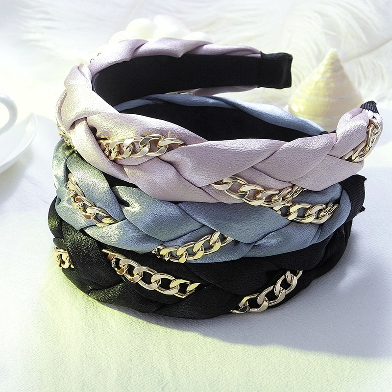 American and Korean winter wide band fashion web celebrity street party hair accessories  rhinestone designer headbands
