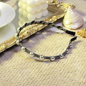 South Korea contracted pearl hair band Europe and the United States with the same fashion group headband hair accessories