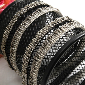 Kavatar factory directly chainette beads trim wholesale beaded trim