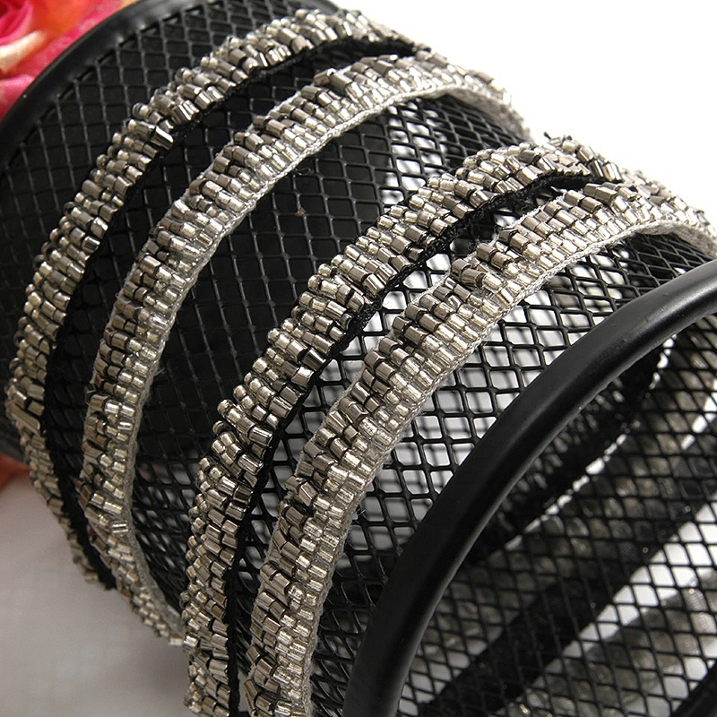 Kavatar factory directly chainette beads trim wholesale beaded trim