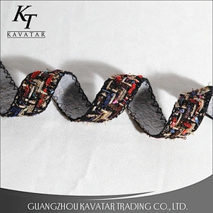 Hotsell decorative embroidery  ribbon trim wholesale