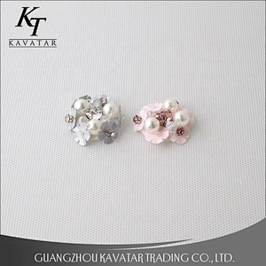 crystal sequin pearl flower applique for dresses