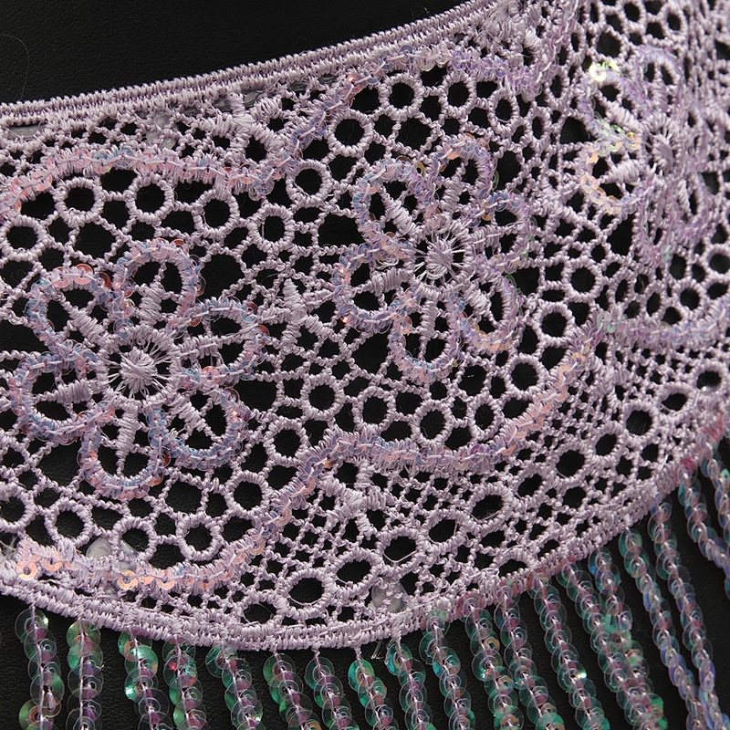 wholesale water - soluble bead embroidery clothing accessories lace embroidery fabric sequins decoration lace