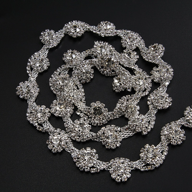 Kavatar Cheap Wholesale Simple Rhinestone Chain Choker Necklace