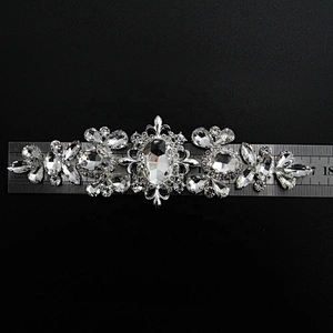 Kavatar Wholesale Crystal Patch Rhinestone Applique For Dress