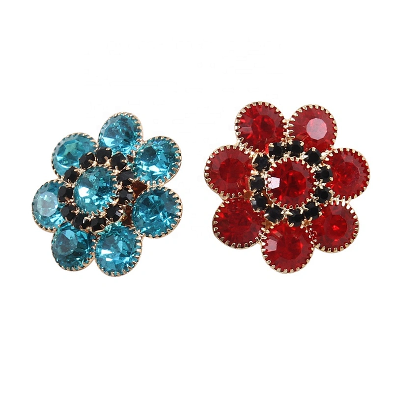 Kavatar Wholesale Bulk Crystal Gold Green Button For Garment