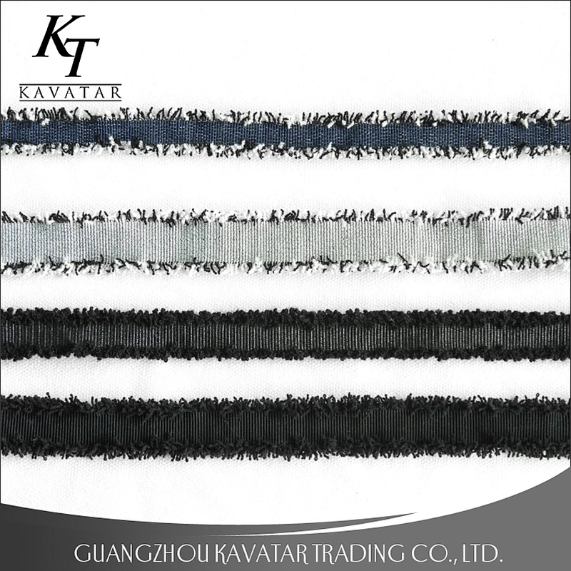 2017 High quality new design embroidery ribbon for Garment