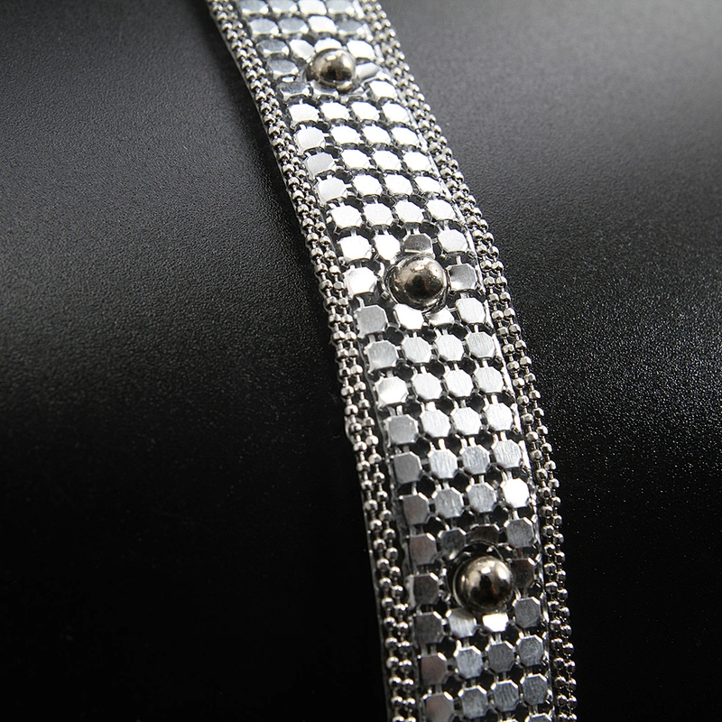 Kavatar Wholesale Hotfix Trim Aluminum Sheet Cubes and Beads hotfix motif designs hotfix crystal mesh Iron on Trims