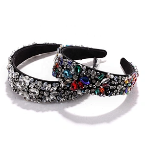 Headbands for women 2020 designer headbands European and American minimalist hair band ,rhinestone headbands