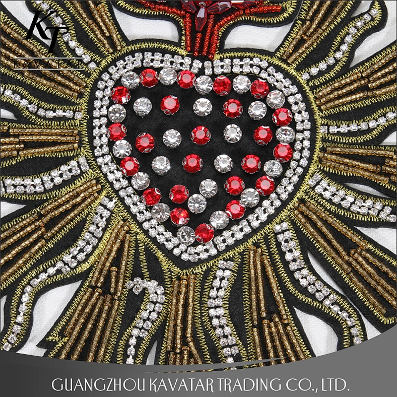 Crystal applique for dresses,rhinestone applique patches