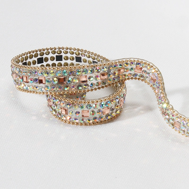 1cm Accessories Ball Decorated Rhinestone Beaded Hotfix Transfer Trim for Clothes Shoes etc