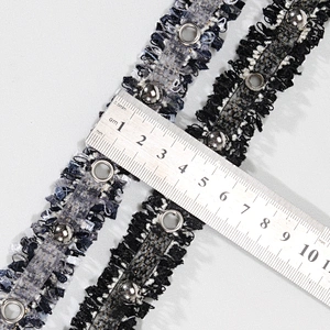 Korea style Copper eyelet trim polyester ribbon tape