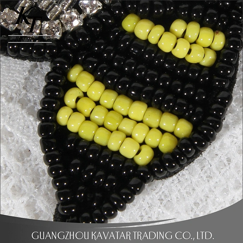 Kavatar Custom Design Insect Design Sequins Beaded Bee Patch For Decoration