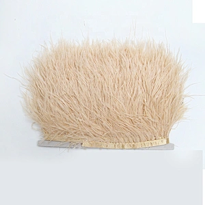 KAVATAR High quality ostrich feather decoration dress dress shoe hat ribbon feather decoration party trim craft