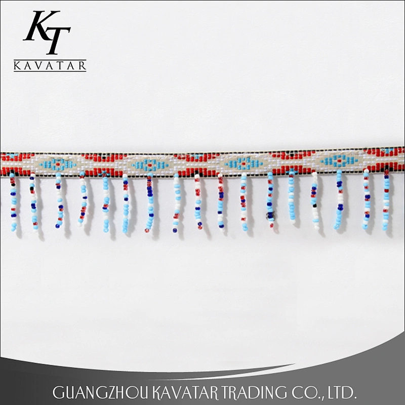 European style beaded fringe trim for curtain