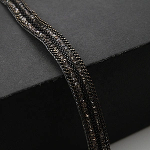 Custom hotfit sequin iron on trimming tape for shoes garment accessories wholesale