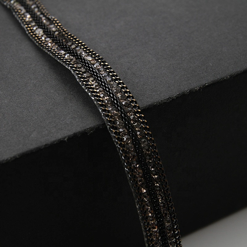 Custom hotfit sequin iron on trimming tape for shoes garment accessories wholesale
