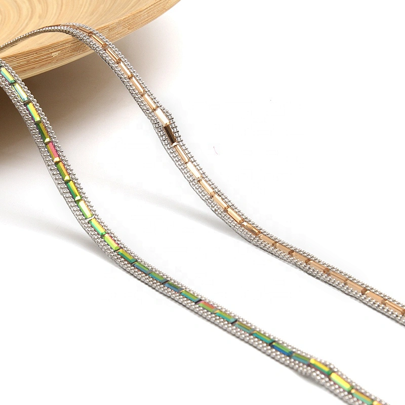 wholesalehot Banding Trim hotfix rhinestones trimming hot  to bead  Glass  trimming  for shoes  for Clothing for hat  for dress transfers