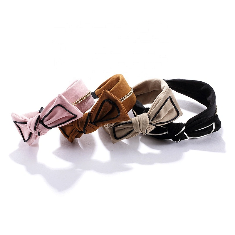 Korean style girls hair band 2020 web celebrity street photo fashion party bow hair band