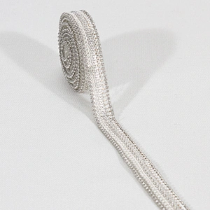 Stoke Crystal Chained Hot Fix Rhinestone Trimming with Accessories Beads