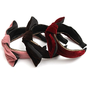 Fashion headbands  2020  pearl headband winter headband furry  butterfly for girls hair accessories