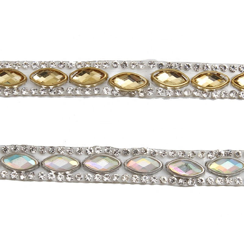 wholesalehot hotfix rhinestones trimming  to bead  Glass  trimming Banding Trim   for shoes  for Clothing for hat transfers