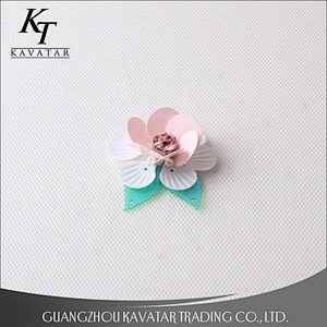 Handmade 3D Sequin Flower For Clothing Accessories
