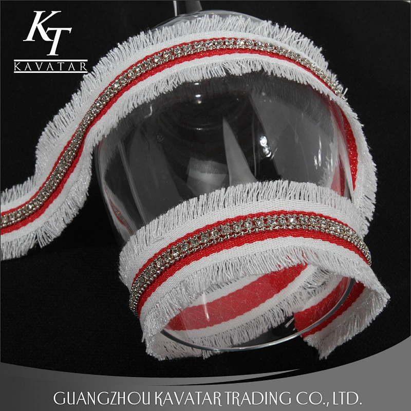 Wholesale hot selling braided trim with nylon tape for garments