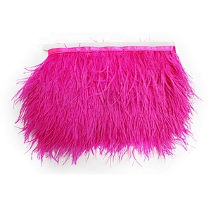 KAVATAR High quality ostrich feather decoration dress dress shoe hat ribbon feather decoration party trim craft