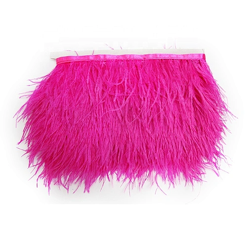 KAVATAR High quality ostrich feather decoration dress dress shoe hat ribbon feather decoration party trim craft