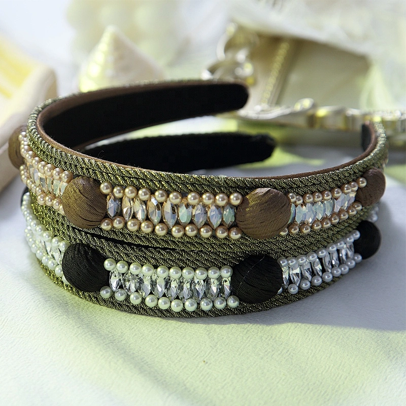 Fashion headbands 2020  hairbands for women headband beaded baroque headbands