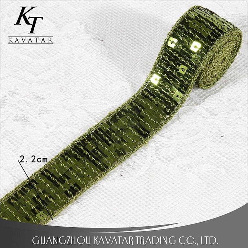 2.2cm width mini sequin trim tape wholesale