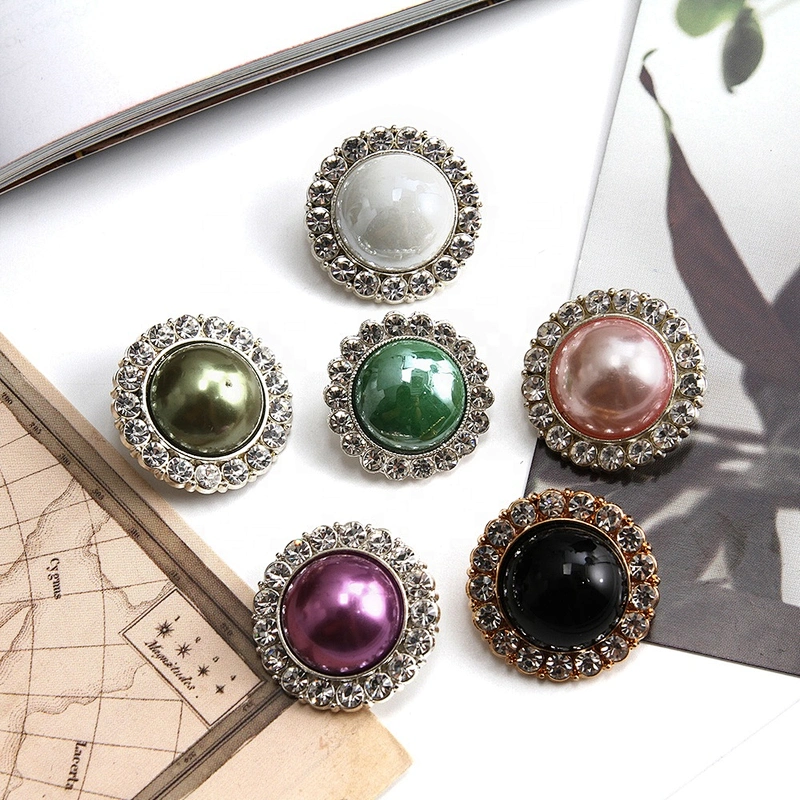 Clothing accessories set diamond buttons, clothing coat accessories buttons wholesale