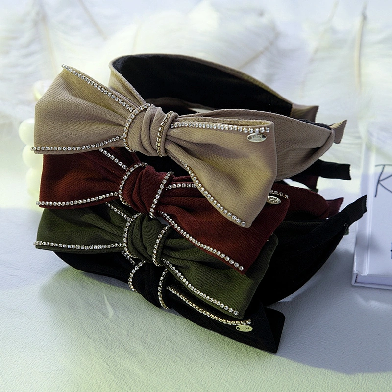 European, American and Korean  headbands for women 2020 winter butterfly  rhinestone headband  girls headbands