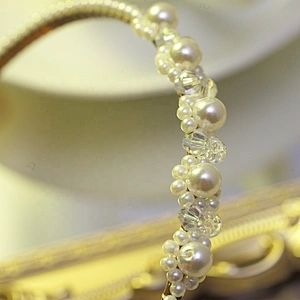 Fashion headbands 2020  Korean version of rhinestone pearl bow hairband  baroque headbands  girls headbands