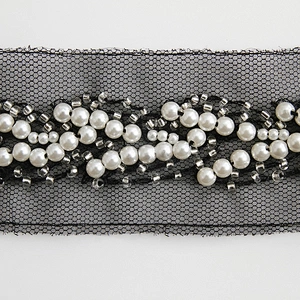 Wholesale rhinestone glass tube chain lace glass tube lace glass chain lace for decoration
