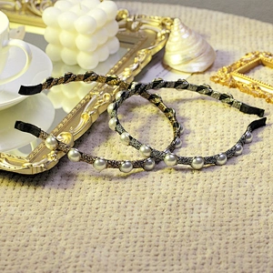 South Korea contracted pearl hair band Europe and the United States with the same fashion group headband hair accessories