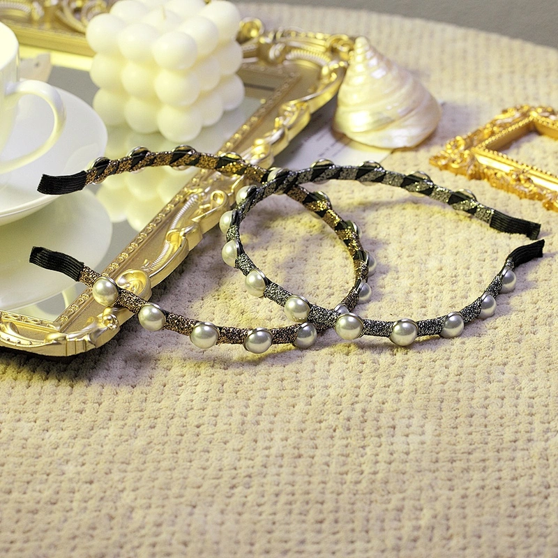 South Korea contracted pearl hair band Europe and the United States with the same fashion group headband hair accessories