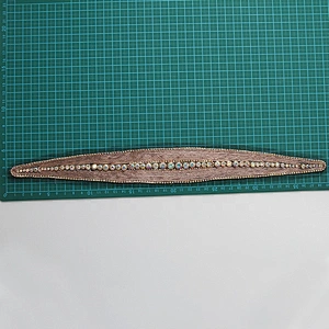 Patches wholesale  3D rhinestone applique patch trims patche for clothing Sew on  custom