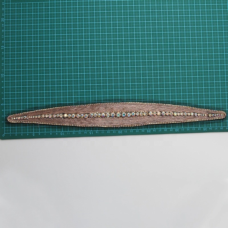 Patches wholesale  3D rhinestone applique patch trims patche for clothing Sew on  custom